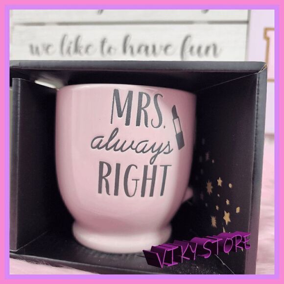 Set of 2 Mugs {Mr Right Mrs Always Right} - Picture 5 of 5